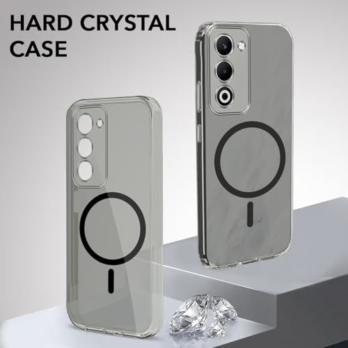 Image of Jkobi Lifetime Anti-Yellow MagSafe Compatible Clear Back Cover Case for Oppo A5 5G (Sleek Hard Crystal | Shockproof and Camera Protection)