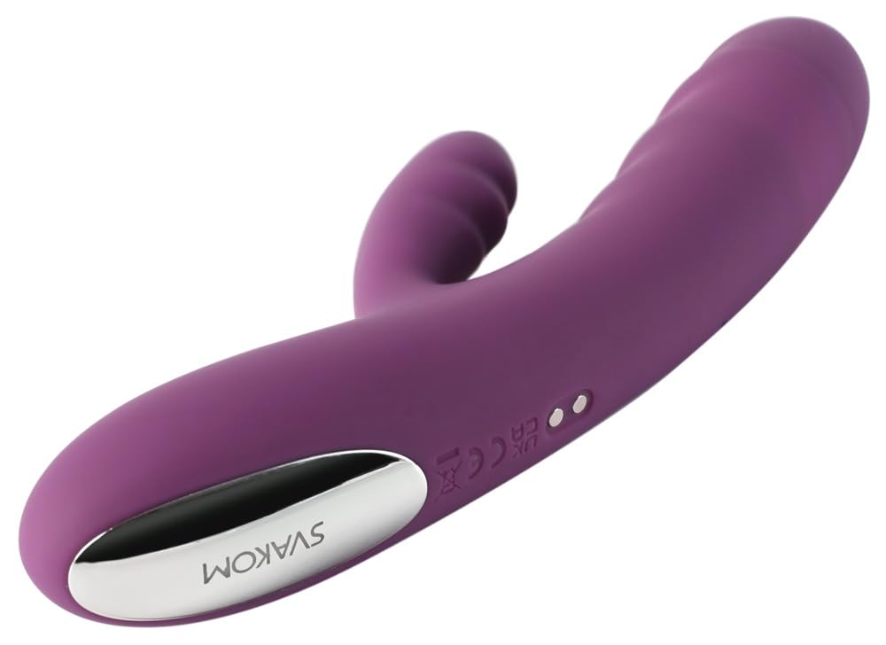 SVAKOM - Avery Vibratore Rabbit a Spinta - Rosa Fragola