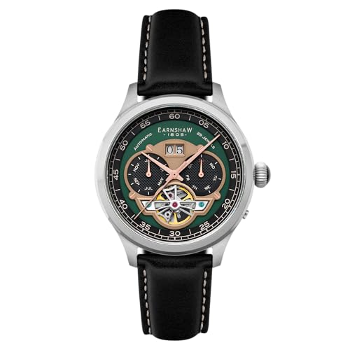 Montre automatique Thomas Earnshaw Baron ES-8187 homme bracelet cuir 43mm