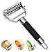 Deiss PRO Dual Julienne Peeler & Vegetable Peeler - Non-slip Comfortable Handle - Amazing Tool for Making Delicious Salads and Veggie Noodles