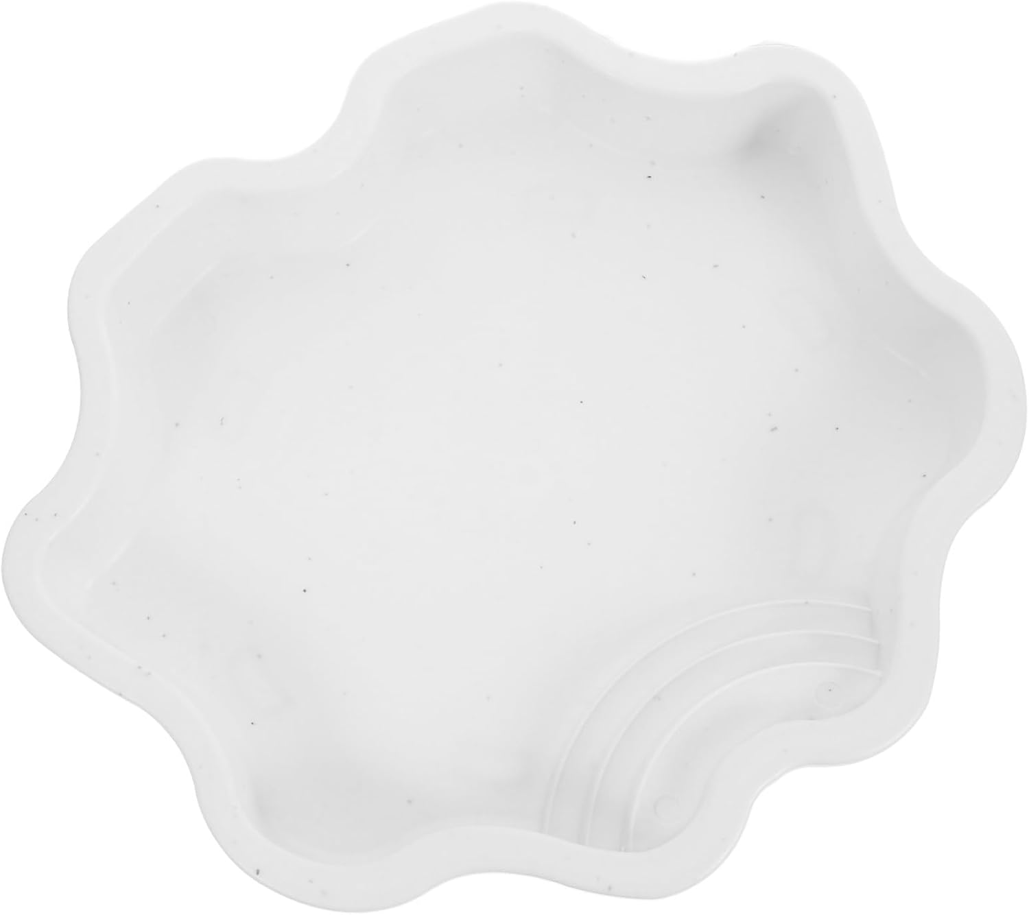 Kisangel Large Reptile Bathing Dish and Aquatic Water Bowl, White Plastic Soaking Pool with Ramp for Outdoor Turtle and Lizard Terrarium Use
