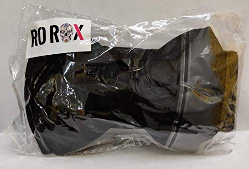 Ro Rox Vera Sash Belt For Women - 1950S Vintage Style Satin Bow Belt - Wide Elasticated Belt For Women - Waistband With Snap Button Closure - Classic Wide Belt For Dress, Coat & Shirt, Black, L #TOP3