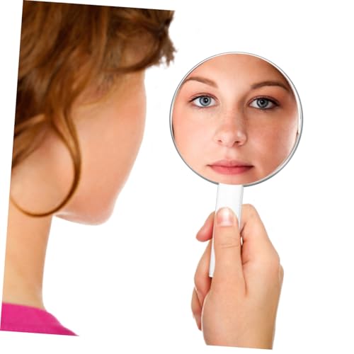 Espejo de maquillaje doble acrílico portátil plegable miniatura 5