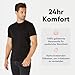 Fm London Herren-t-shirt (3/5er-pack) Herren T-Shirt , Schwarz (3er-pack), L