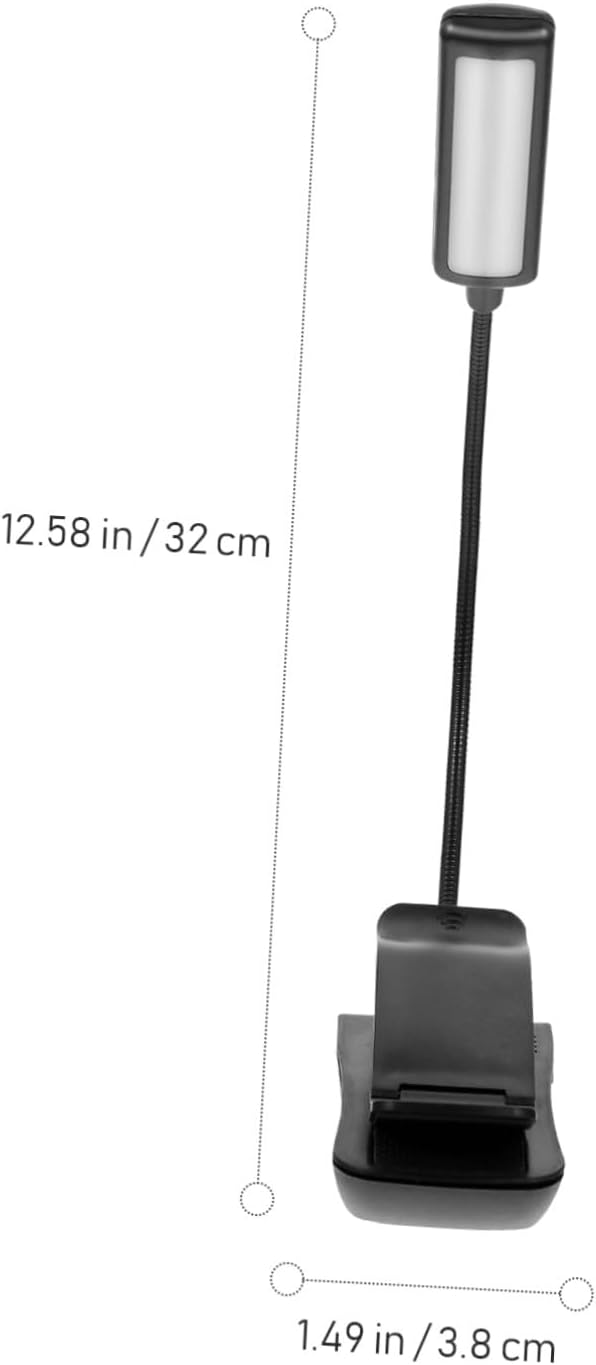 LED Rechargeable Bedside Reading Lamp and Music Score Clip Light Compact Dark LED Piano Clip Lamp for Sheet Music 2pcs Night Light for Reading and Practice