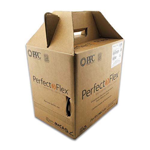 Perfectflex Coaxial Cable 6 Series 500 Ft Rg6 Trishield 77 Braid Black Color Copper Clad Steel