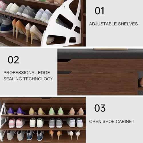 Banc à chaussures avec rangement dissimulé pour optimiser l'espace - 7