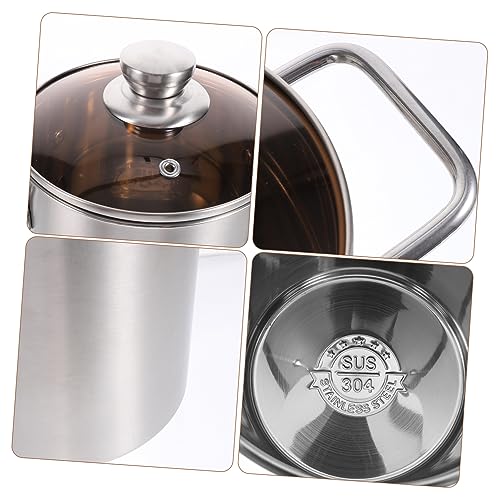 SWOOMEY 1 Satz Amphore aus Edelstahl Brattopf mit Sieb Servierkorb für französische edelstahl fritteuse pfannensets wok Friteuse Körbe mit Griffen Frittierkorb mit Griff Rostfreier Stahl – Bild 6