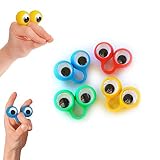 4 bagues paire d’yeux - Marionnettes à doigts - Rigolo - Eye finger puppets