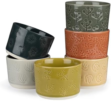 Porzellan Soufflé Schalen Set - 6 Stück Ofenfeste Förmchen Für Desserts