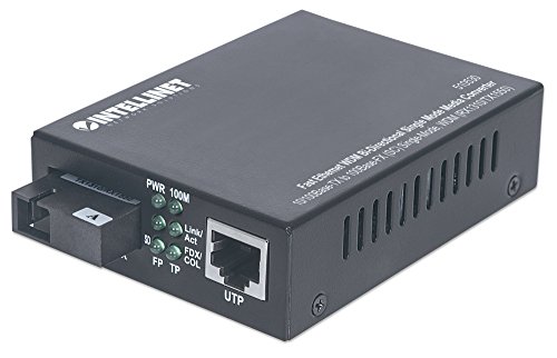 Intellinet 510530 Fast Ethernet Wdm Single Mode Convertitore Multimediale Bidirezionale Nero