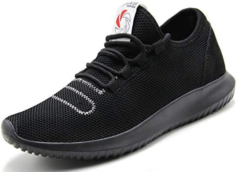 CAMVAVSR Men's Workout Shoes Fashion Running Sneakers Slip on Lightweight Soft Sole for Young Men White Size 6