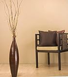 GreenFloralCrafts 30 inch Elipse Tall Floor Vase (Floral Not Included) - Cocoa Brown-SUPER SALE!