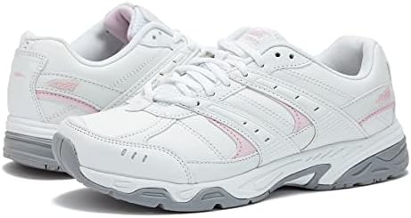 Avia Avi-Verge Women’s Sneakers - Workout, Walking, Athletic, Cross Training, Tennis, Gym Shoes for Women, 9.5 Medium, White with Light Pink