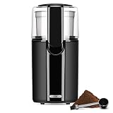 TWOMEOW Electric Coffee Grinder for Beans, Spices and Herb, Stainless Steel Blades, 1 Removable Stai