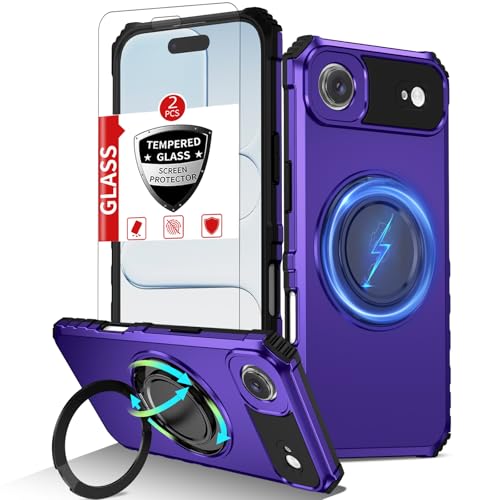 IYTRRYH iPhone 17 Air P[X MagSafeCX[dCΉ XN[veN^[2t 360°LbNX^hO ~^[O[h  ϏՌ gѓdb ϋv ی p[v