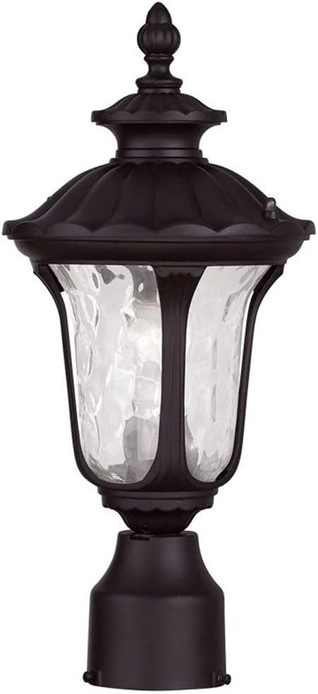 Livex Lighting 7848-07 Oxford 1 Light Outdoor Post Head, Bronze