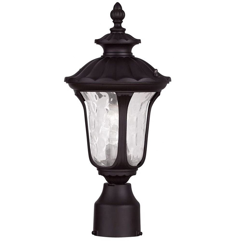 Livex Lighting 7848-07 Oxford 1 Light Outdoor Post Head, Bronze