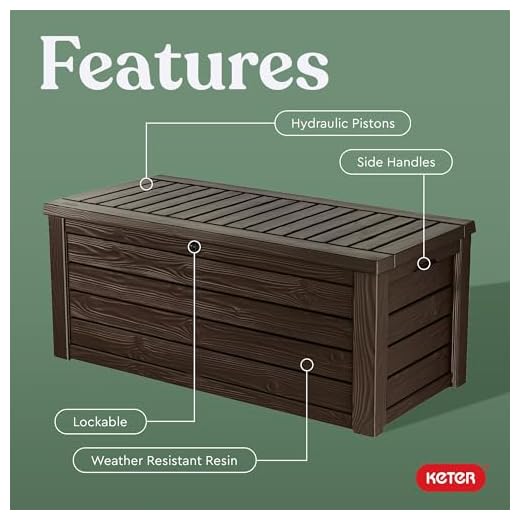 Keter Westwood 150 Gallon Deck Box Bench