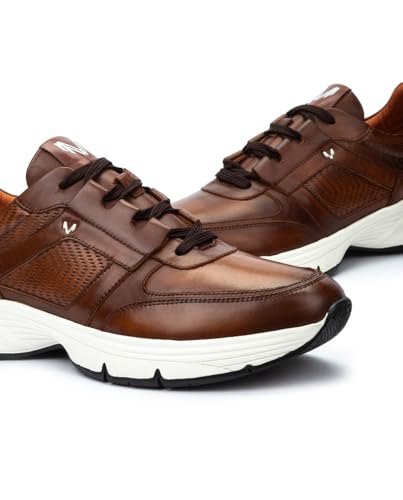 Martinelli Para Hombre. C001-2966L Zapatillas De Piel Norwich MarróN (41), Plano, Cordones, Casual - 4