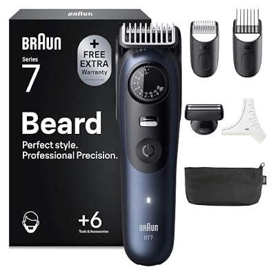 Braun Tondeuse Barbe Homme Series 7 BT7520, Bleue