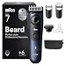 Braun Barttrimmer Series 7, Kabelloser Bartschneider Herren, BT7520, Blau