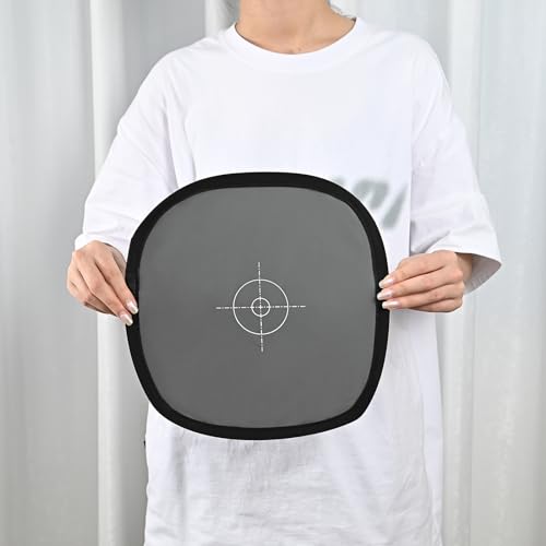 Lightdow GraueKarte 30x30cm, Weißabgleich, 18% Grau, Referenzreflektor, Graue Karte mit Tragetasche [Gefaltete Version]