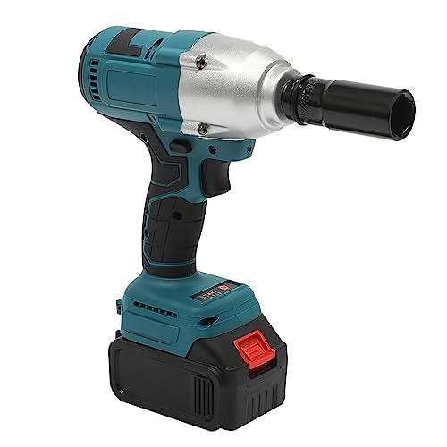 Atornillador de impacto, 600 W, motor de cobre puro, 3 marchas, con batería de 3 Ah, cargador rápido, 4 enchufes, par máximo de 600 N