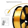 GEEETECH 2KG Silk Gold PLA Filament 1.75mm, 3D Printer Shiny Silk Filament,1kg Spool (2.2lbs), Dimensional Accuracy +/- 0.02mm, Fit Most FDM Printer (Silk Gold)