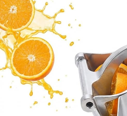 Fresh Fruit Juice Extractor,Aluminum Hand Juicer Squeezer Lemon Juicer Manual Hand Press with Ergonomic Grip, Easy to Clean for Orange Citrus Pomegranate Lime Grapefruit Kitchen Tool,White
