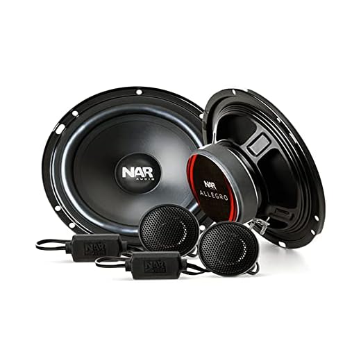 KIT ALTO FALANTE 2 VIAS NAR AUDIO 6 POL ALLEGRO 50W 4 OHMS