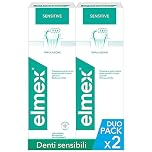 Elmex Collutorio Sensitive I 2 Confezioni da 400ml I Protezione Extra dai Denti Sensibili e dalla Carie Radicolare I Con Fluoruro Amminico | con Tripla Azione | Rinfresca l´alito | 0% Alcohol