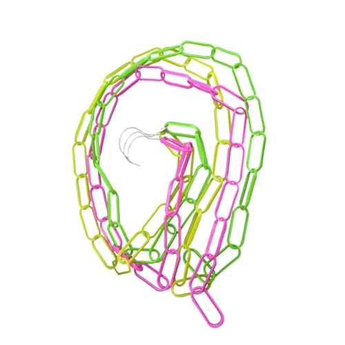 GARIOUANS 2 Piezas Cadena Plástica Colorida para Colgar Resistente y Ligera de Barra de Barrera Práctica para Ropa Bolsas y Control de Accesos Uso Interior y Exterior Colores