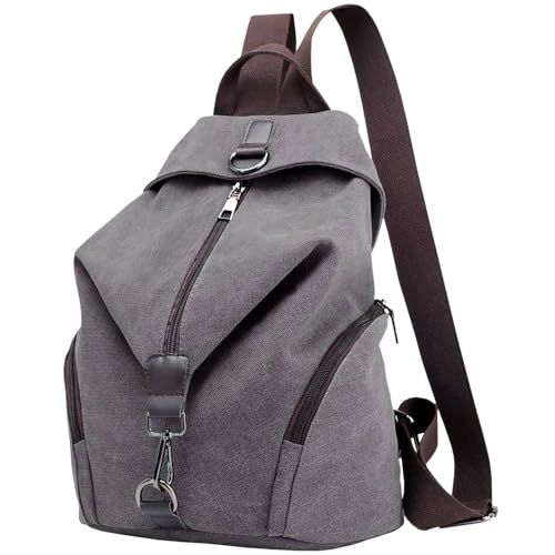 [X-cross] クロス メンズ リュック カジュアル おしゃれ 小さめ 小型 軽量 大人 通学 通勤 ビジネス 折りたたみ 旅行 スポーツ トラベル シンプル サイドポケット バックパック コンパクト ポリエステル ファスナー ベーシック アウトドア カッコいい スタイリッシュ ハイキング キャンプ サイクリング ウォーキング 散歩 普段使い 高校生 大学生 部活 ジム (グレー)