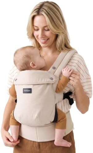 Momcozy PureHug Baby Carrier - Ergonomic, Cozy and Lightweight for 7-45 lbs
