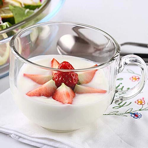 Image of ANKUL Premium Glass Coffee Mug Tea Cups Set of 4-150 ML, Transparent, Glass Cups Set for Coffee, Green Tea, Herbal Tea, Lemon Tea, Milk Cup, Hot /Cold Drinks Cups (Round, 4)