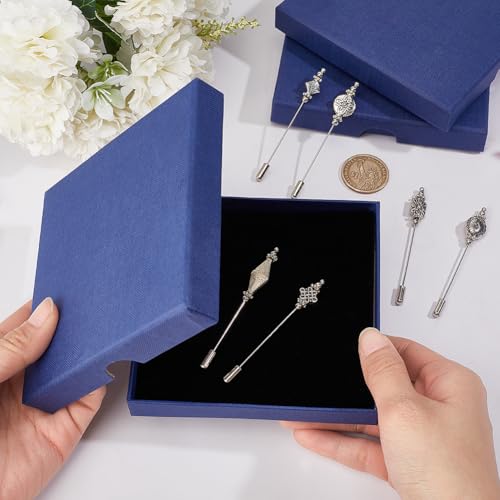 GOMAKERER 6pcs épingle Épingles à Tête Droite en Alliage d’Argent Tibétain pour Bijoux et Bricolages – vue 3