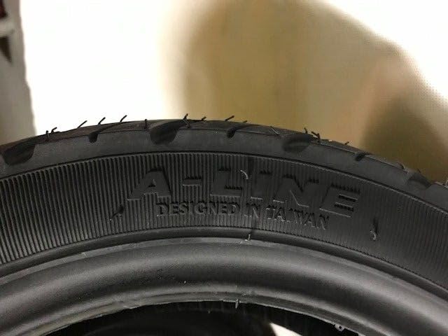 A-Line Reifen Set Allwetter 120/70-12 1 x Vorne 1 x Hinten (M+S) 51J kompatibel mit Piaggio Fly Kymco