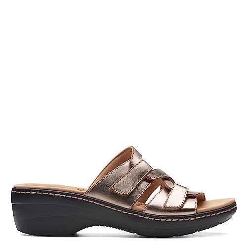 Clarks Men's Merliah Karli Slide Sandal + Comfort + Casual Wear + Lightweight + Breathable + Multiple Sizes + Trendy Style + Slip-On Convenience