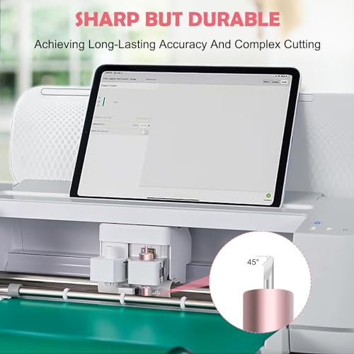 20+1P Premium Deep Fine Point Blades+Housing, 20PCS Deep Cut Blade and Housing,Replacement Blade for Cricut Maker 3/Maker/Explore 3/Explore Air 2/Air/One/Venture,Cut Vinyl/Cardboard/Vellum Etc(21P)
