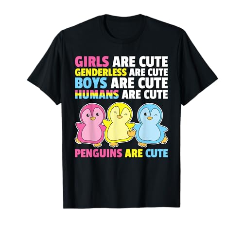 Pansexual Flag Pride Month LGBTQ Pansexual Pinguin T-Shirt