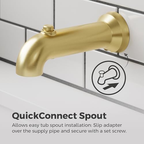 Pfister Capistrano Tub & Shower Trim with Valve in Brushed Gold by Pfister - Image 7