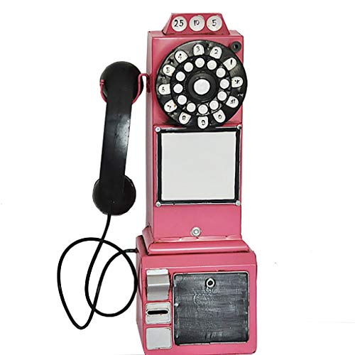 Britische Retro Telefon Ornamente Startseite Wandbehang Wand Fotografie Fotografie Requisiten Modell Dekoration (Color : B)