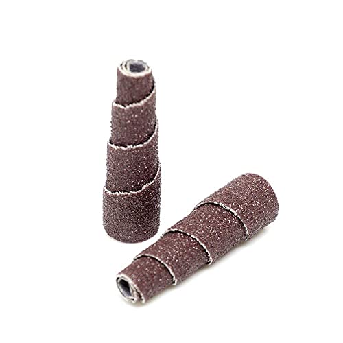 Benchmark Abrasives CR Aluminum Oxide Tapered Sanding Cartridge Rolls For Blending Deburring Polishing Sanding Metals, Rotary Sander - Drill & Die Grinder Abrasives (10 Pack)(1/2 Inch X 1-1/2" thumb #2