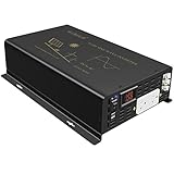 Reliable Pure Sine Wave Power Inverter 3000Watt DC 12volt to AC 120volt with Dual AC Outlets and 2× 2.4A USB Port & Hardwire Terminal for RV Trucks Boats and Solar System