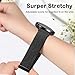 ZOCOVIN 2Pack Magnetic Braided Nylon Band Compatible With Garmin Vivoactive 5/Vivoactive 6/Vivoactive 3 Watch Bands, Stretchy Strap Replacement for Garmin Venu/Venu Sq/Forerunner 55/165/245/645