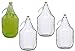 Price comparison product image BDG5Z Glass Carboy Fermentation Bottles, 5 L, Set of 4