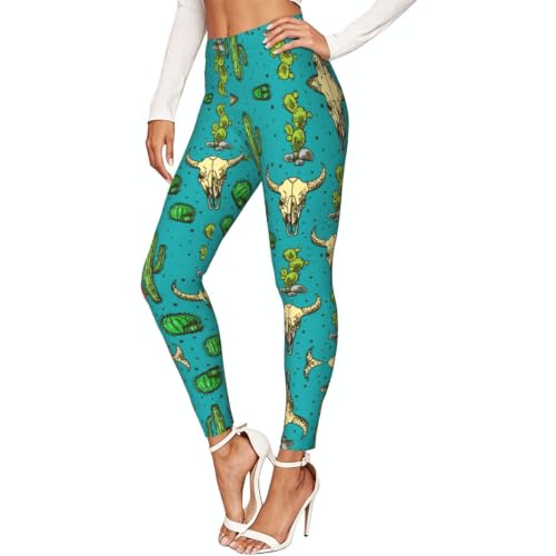 Pantalones de entrenamiento tacto suave con estampado de calavera de toro
