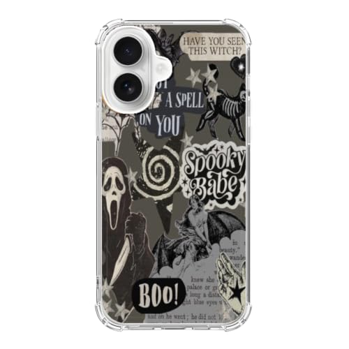 Mabluworqe Dark Spooky Halloween Aesthetic Phone Case Compatible with iPhone 17