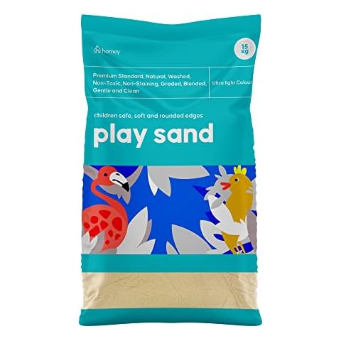 Leap Horse Play Sand - Clean Children’s Safe Non-Toxic for Sandpit, Soft Sand, Washed, Graded,15Kg Large Bag Cover